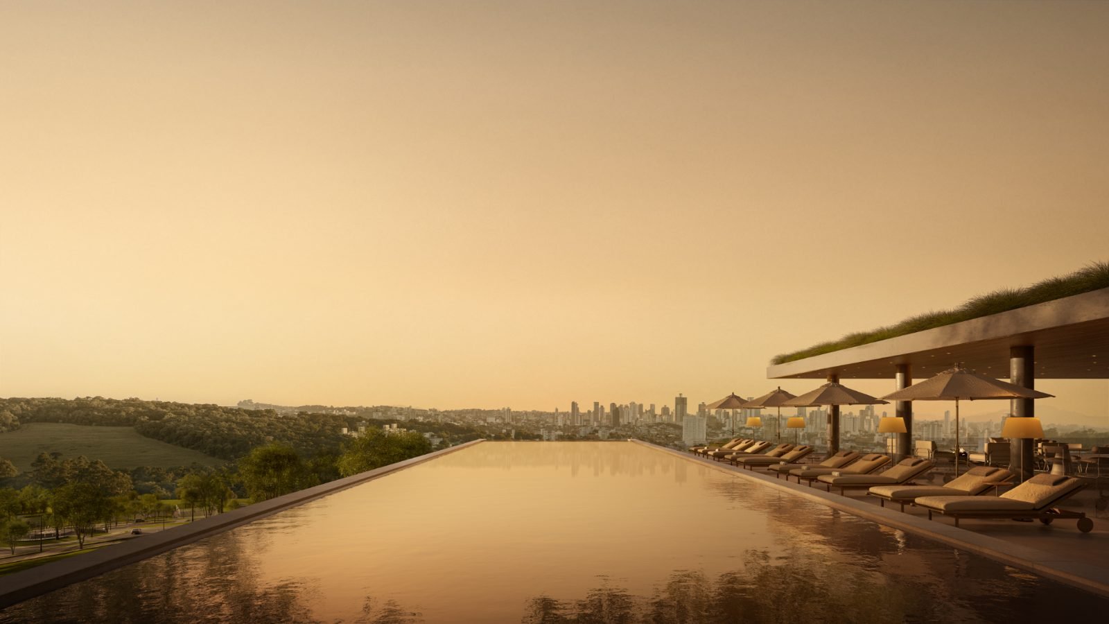 Piscina de borda infinita — Vivens